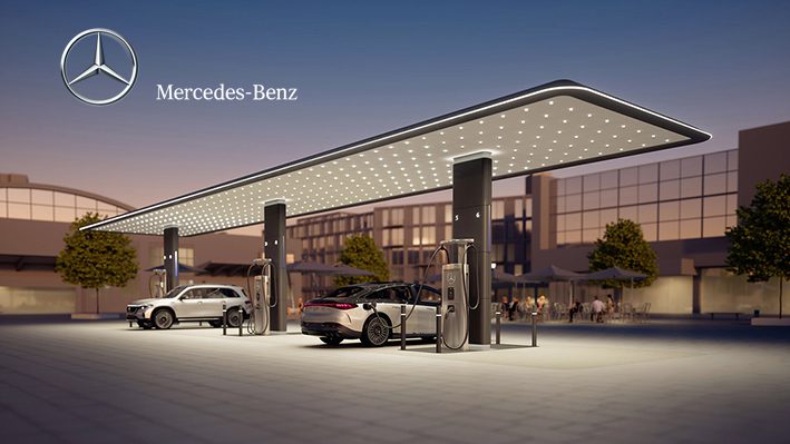 puntos de recarga eléctrica Mercedes Benz