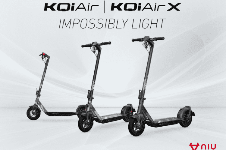 NIU presenta sus patinetes eléctricos de fibra de carbono KQi Air X y KQi Air